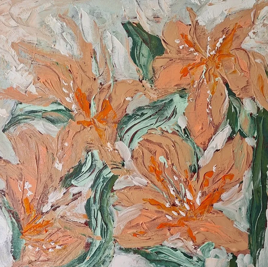 Peach lily