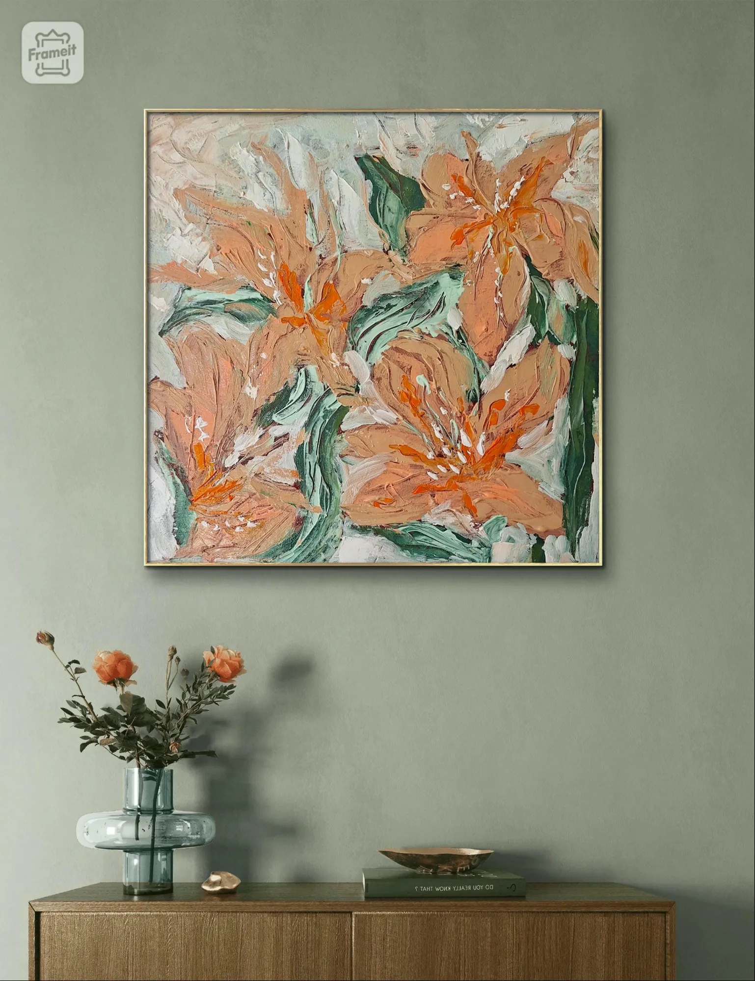 Alternative view of Peach lily