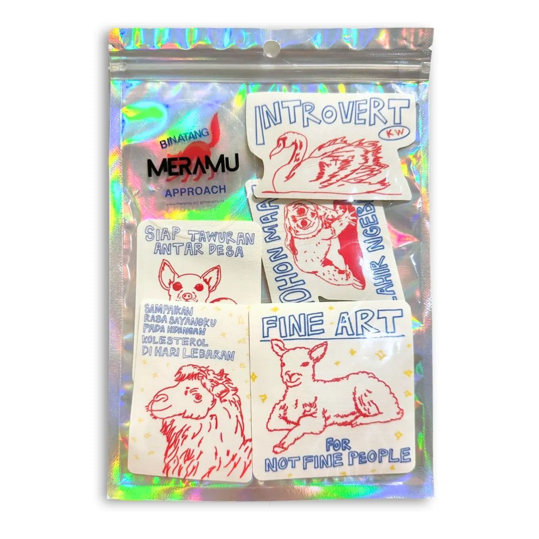 Alternative view of Meramu x Binatang Approach - Sticker Pack Only