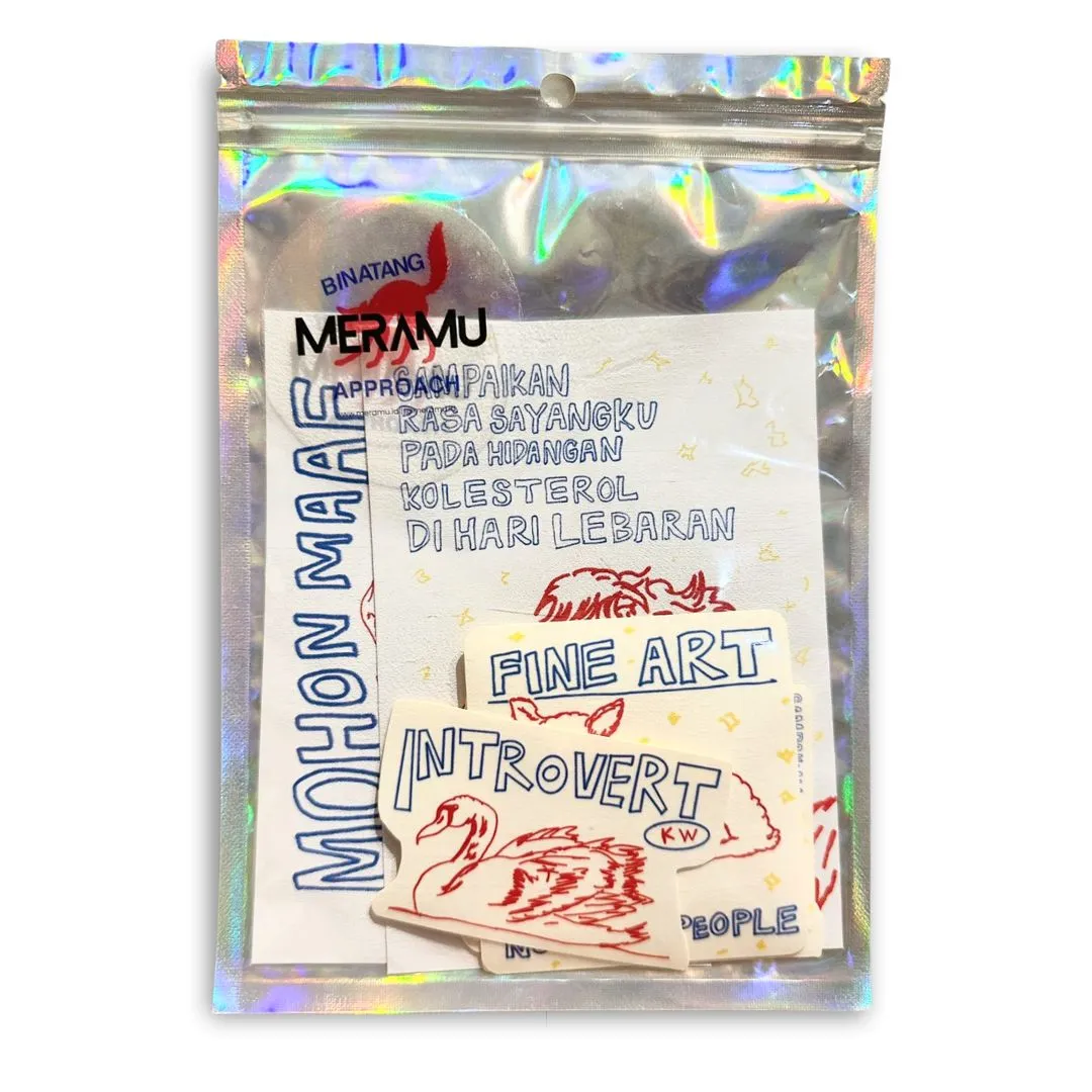 Alternative view of Meramu x Binatang Approach - Sticker Pack & Greeting Cards
