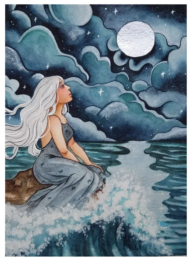 I'm telling the moon about you