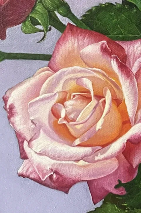 Alternative view of Nine Pink Roses